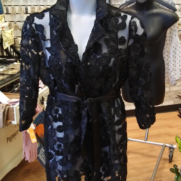 "Back In Black"  burnout cardigan - Picture 3 of 6